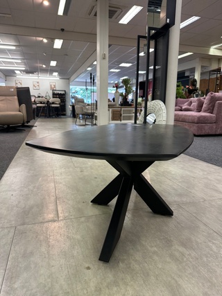 Salontafel Deensovaal, Mango, zwart